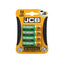 JCB SIZE AA 1200 mAh RECHARGABLE BATTERIES - PACK OF 4 (10)