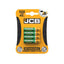 JCB SIZE AAA 900 mAh RECHARGABLE BATTERIES - PACK OF 4 (10)