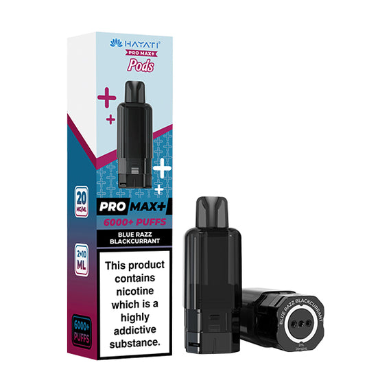 HAYATI PRO MAX+ POD BLUE RAZZ BLACKCURRANT (5) Main image