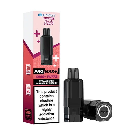 HAYATI PRO MAX+ POD STRAWBERRY RASPBERRY CHERRY (5) Main image