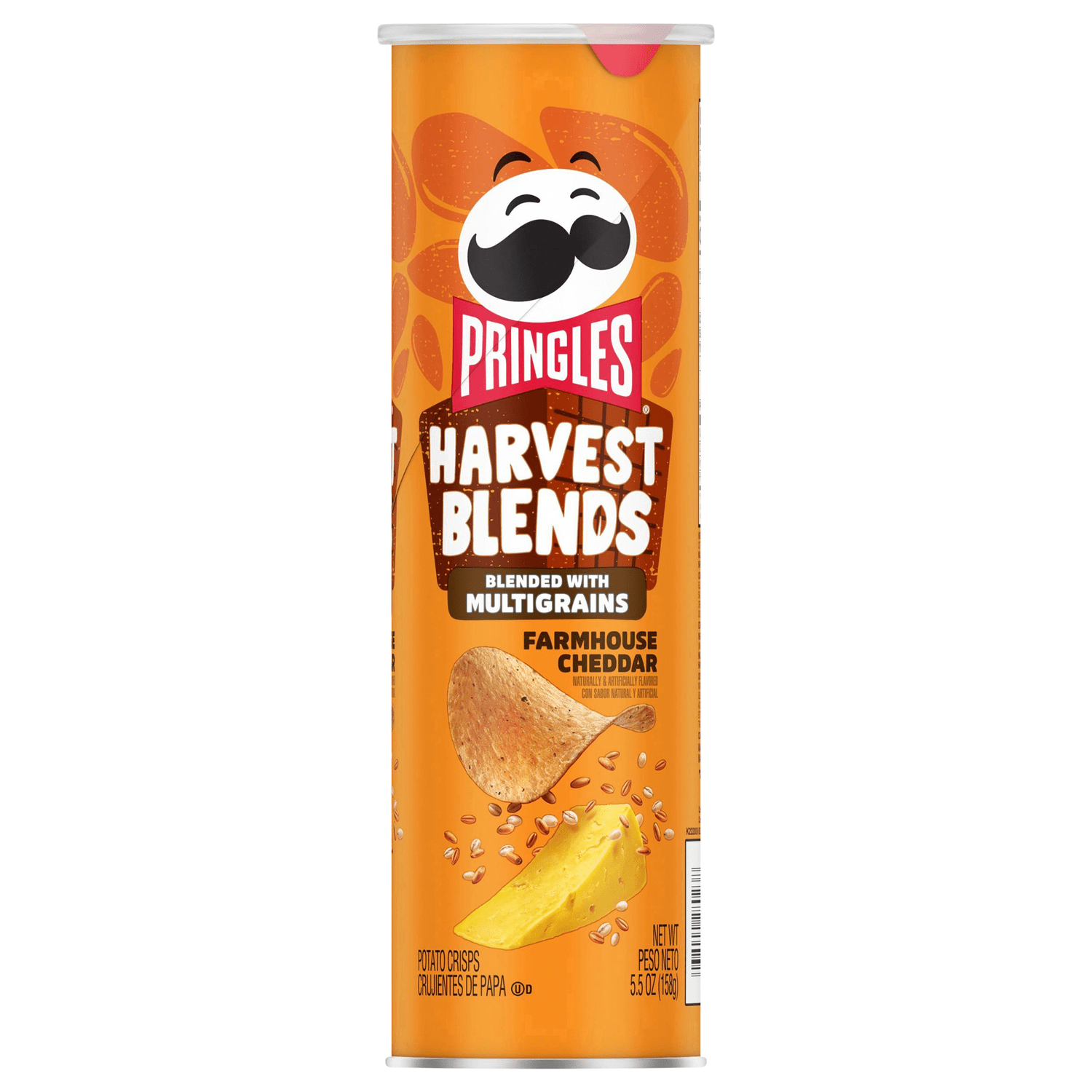 Pringles Harvest Blends Multigrain Farmhouse Cheddar Potato Crisps 158g