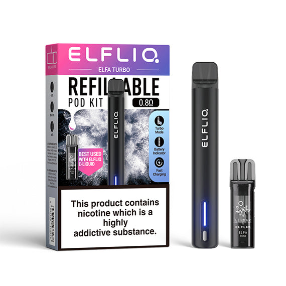 ELFLIQ ELFA TURBO POD KIT BLACK KNIGHT (10) Main image