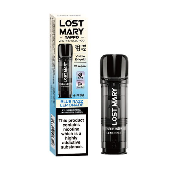LOST MARY TAPPO PREFILLED POD BLUE RAZZ LEMONADE (10) Main image
