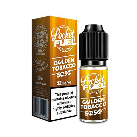 POCKET FUEL 10ML 50/50 GOLDEN TOBACCO (10) Main image