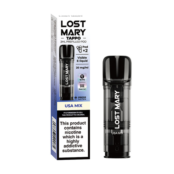 LOST MARY TAPPO PREFILLED POD USA MIX (10)