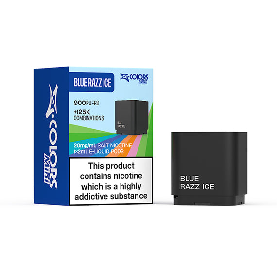 ZLABS ZCOLORS MINI PREFILLED POD BLUE RAZZ ICE (10)