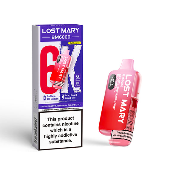 LOST MARY BM6000 KIT STRAWBERRY RASPBERRY BLACKBERRY (5) Main image