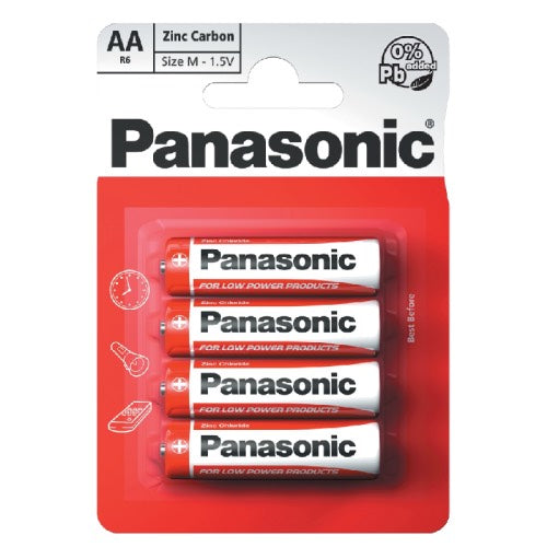 PANASONIC ZINC AA BATTERY 4S