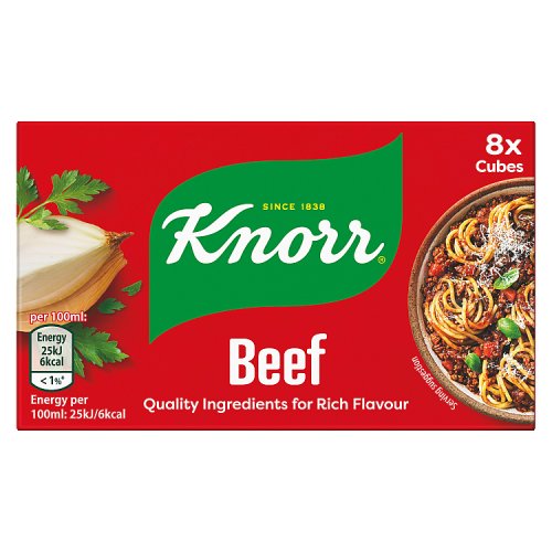 KNORR BEEF STOCK CUBES 8s