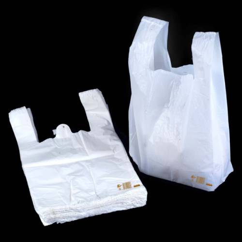BULL WHITE CARRIER BAGS [11x17x21] 100s