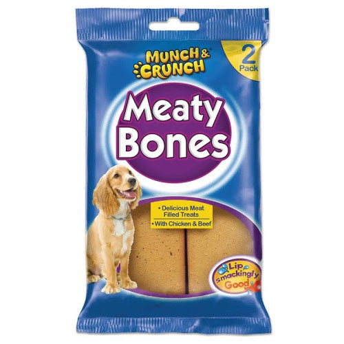 MUNCH & CRUNCH MEATY BONES 2PK