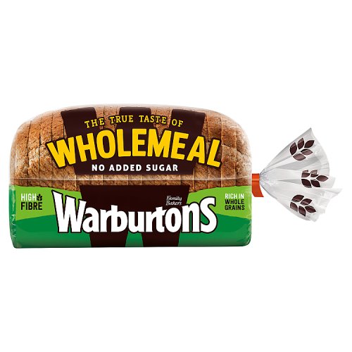 WARBURTONS WHOLEMEAL MEDIUM BREAD 800g