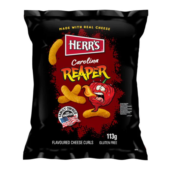 Herr's Carolina Reaper Cheese Curls (113g) Pack of 12 Main image