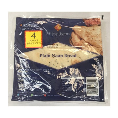 LEICESTER BAKERY 3 PLAIN NAAN 3s