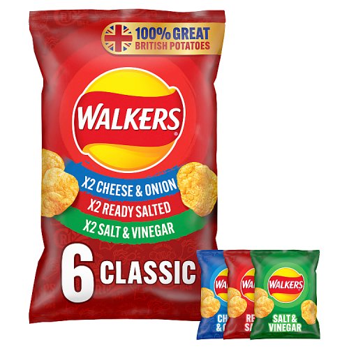 WALKERS VARIETY [6 PACK] 25g