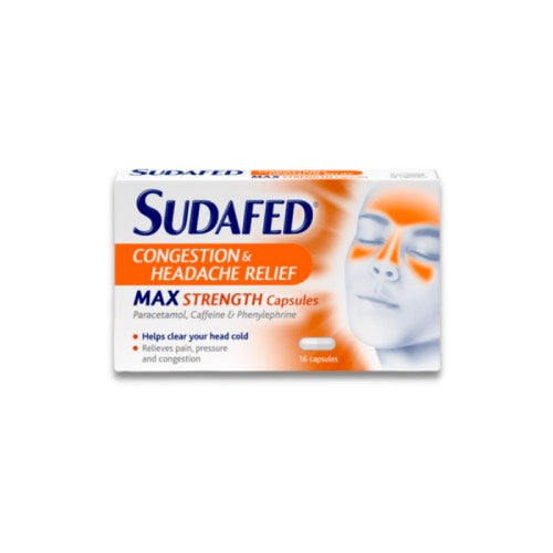 SUDAFED CONGESTION & HEAD [6 FOR 5] 16S Main image