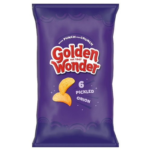 GOLDEN WONDER PICKLED ONION [6 PACK] 25g