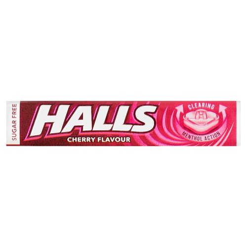 HALLS MENTHOL CHERRY SUGAR FREE 32g Main image