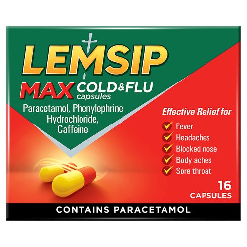 LEMSIP MAX COLD & FLU CAPSULES 16S Main image