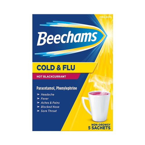 BEECHAMS HOT BLACKCURRANT SACHETS 5S