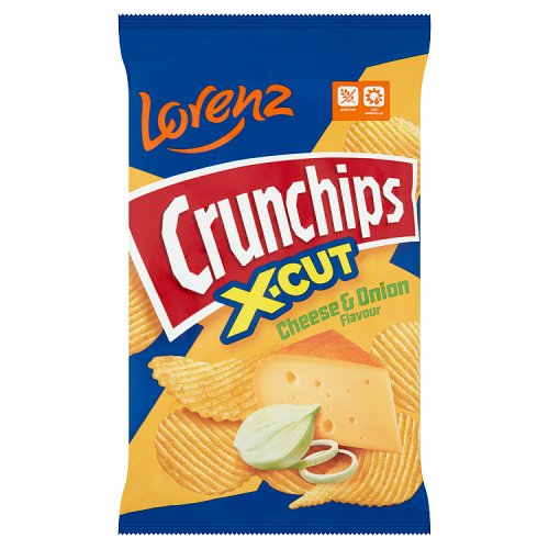 LORENZ CRUNCHIPS XCUT CHEESE & ONION 75g Main image