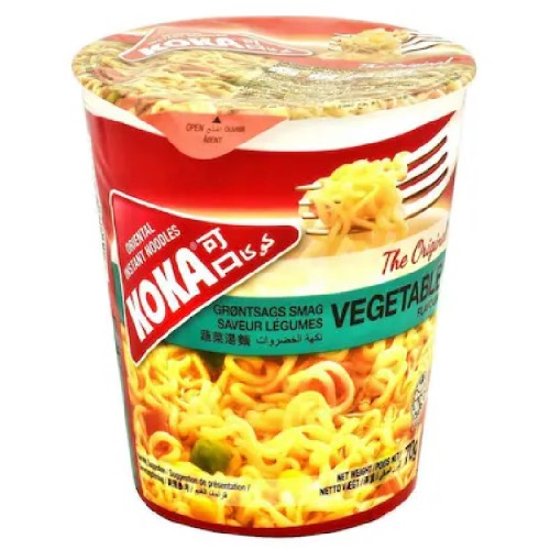 KOKA NOODLES VEGETABLE CUPS 70g Main image