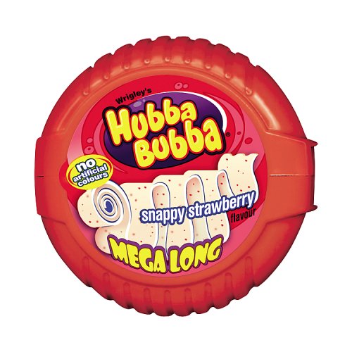 HUBBA BUBBA TAPE SNAPPY STRAWBERRY 12s