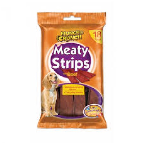 MUNCH & CRUNCH MEATY STRIPS BEEF
