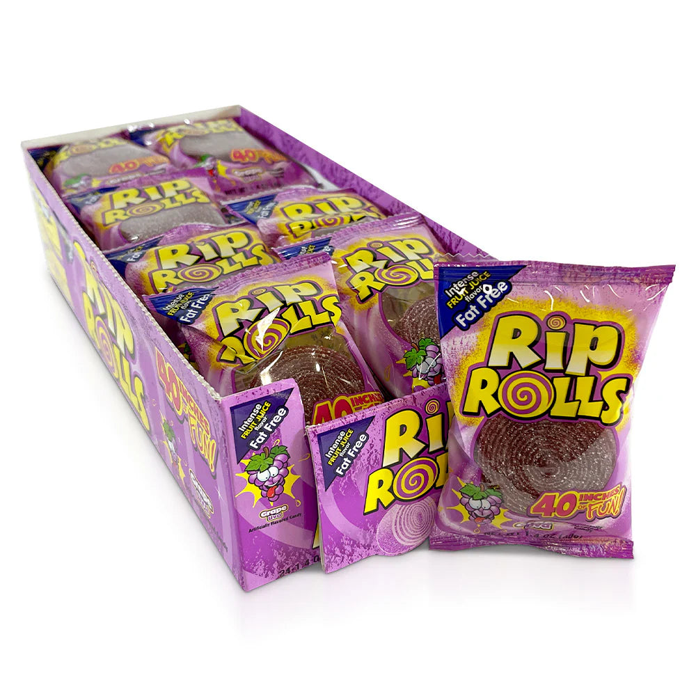 Rip Rolls Grape Flavour 40 Rolls 12 Pack