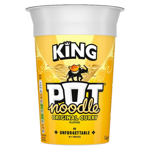 KING POT NOODLE ORIGINAL CURRY 118g Main image