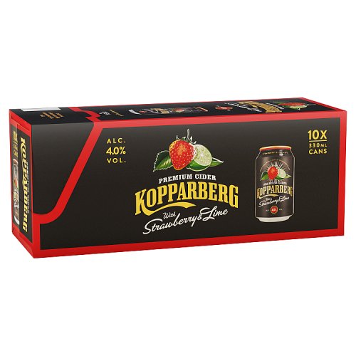 KOPPARBERG STRAWBERRY AND & LIME [10 PACK] CANS 10x330 Main image