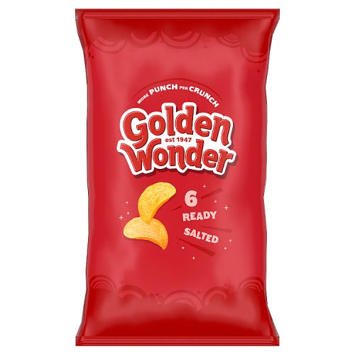 GOLDEN WONDER READY SALTED [6 PACK] 25g
