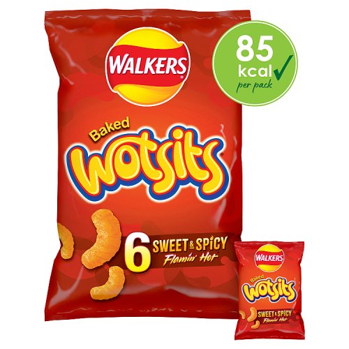 WALKERS WOTSITS FLAMIN HOT [6PACK] 6X16.5 Main image