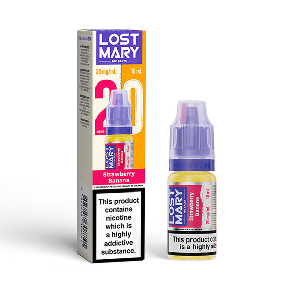 LOST MARY NIC SALTS 10mg STRAWBERRY BANANA (10) Main image
