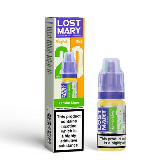 LOST MARY NIC SALTS 10mg LEMON LIME (10) Main image