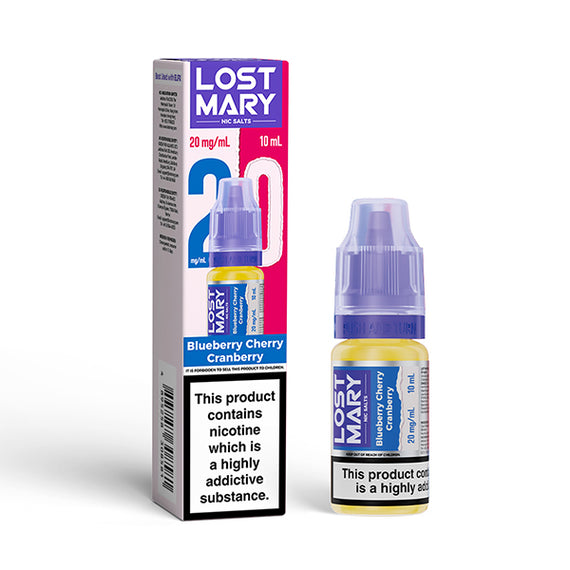 LOST MARY NIC SALTS 10mg BLUEBERRY CHERRY CRANBERRY (10) Main image