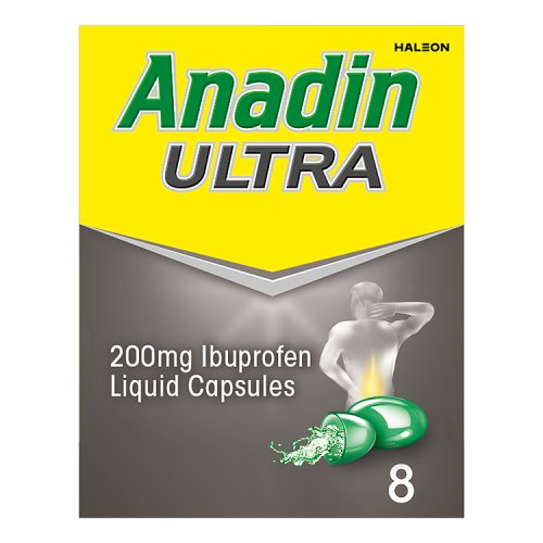 ANADIN ULTRA IBUPROFEN LIQUID CAPSULES 8s Main image