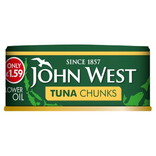 JOHN WEST TUNA CHUNKS IN OIL 145G Main image