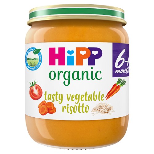 HIPP ORGANIC TASTY VEG RISOTTO BABY JAR 6 MONTHS 125g Main image