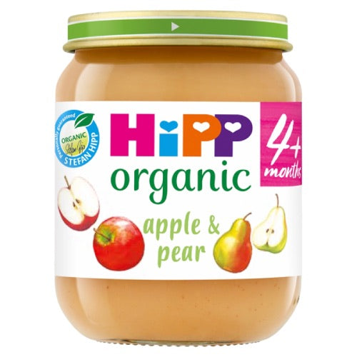 HIPP ORGANIC APPLE AND PEAR BABY JAR 4 MONTHS 125g Main image