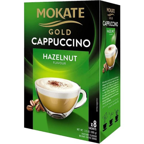 MOKATE GOLD INSTANT HAZELNUT CAPPUCCINO SACHETS 8sx12g