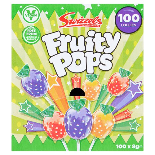 SWIZZELS FRUITY POPS DISPENSER BOX 100s Main image