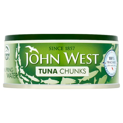 JOHN WEST TUNA CHUNK SPRINGWATER 145G Main image