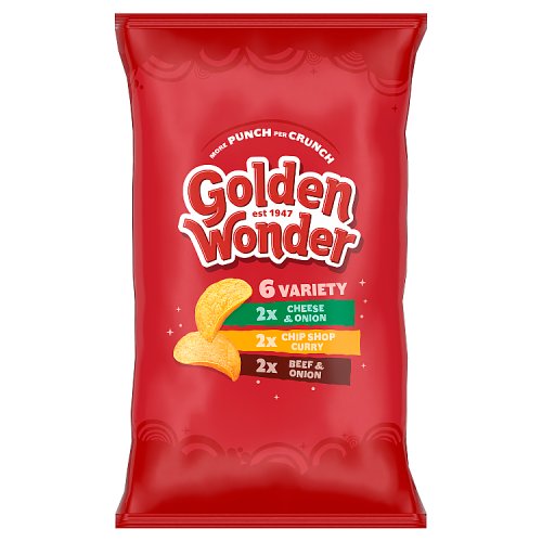 GOLDEN WONDER RETRO VARIETY [6 PACK] 25g