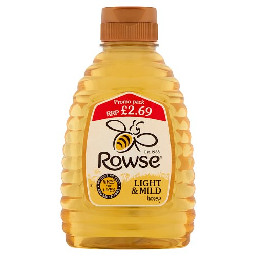 ROWSE SQUEEZY LIGHT MILD HONEY 340g
