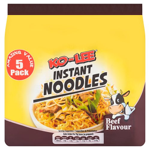 KOLEE INSTANT NOODLE BEEF [5 PACK] 5x70G Main image
