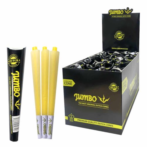 DUTCH JUMBO BLACK KING SIZE CONES 3 PACK Main image