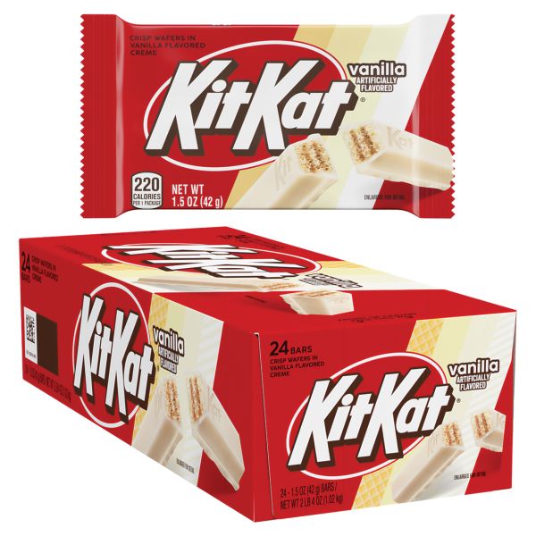 KIT KAT Vanilla Flavored Wafer in Cream 1.5 oz (24 Count)