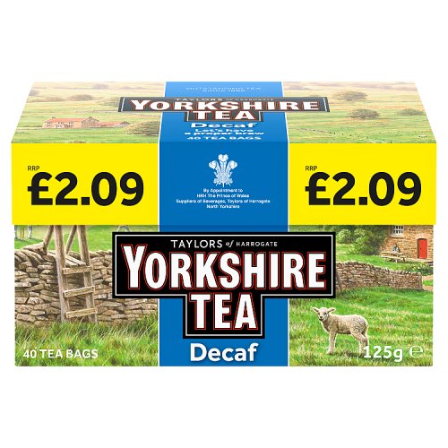 YORKSHIRE DECAFE TEA BAGS £2.09 40s Main image