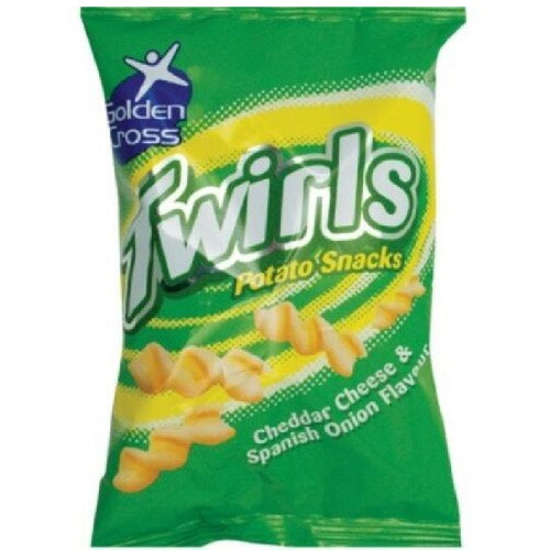 GOLDEN CROSS TWIRLS CHEESE & ONION 25g